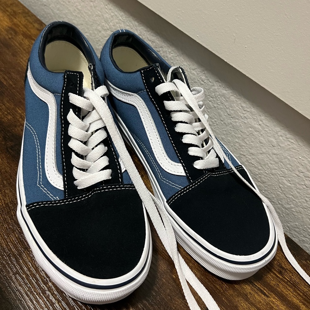 Black/Blue Old Skool Vans
